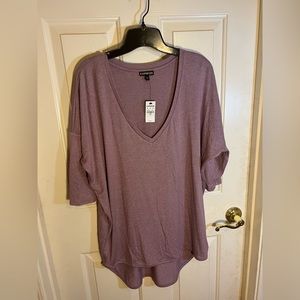 NWT Express thin purple sweater Size Large